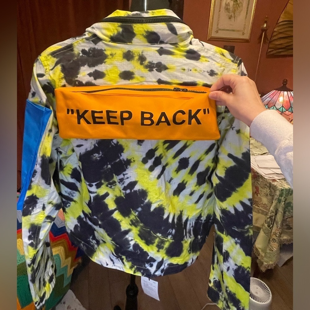 Nike x Off White Collab NRG tie dye keep back jacket NWOT Size Large - Picture 9 of 9